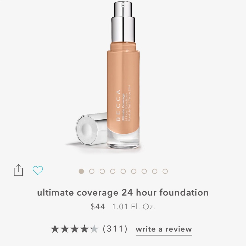 BECCA Ultimate coverage 24 hr foundation Cassava